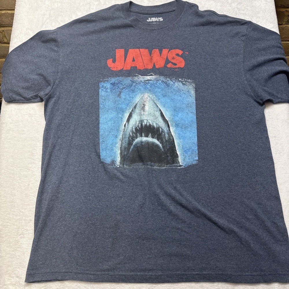 Jaws T-Shirt Retro Men's 2XL Big And Tall